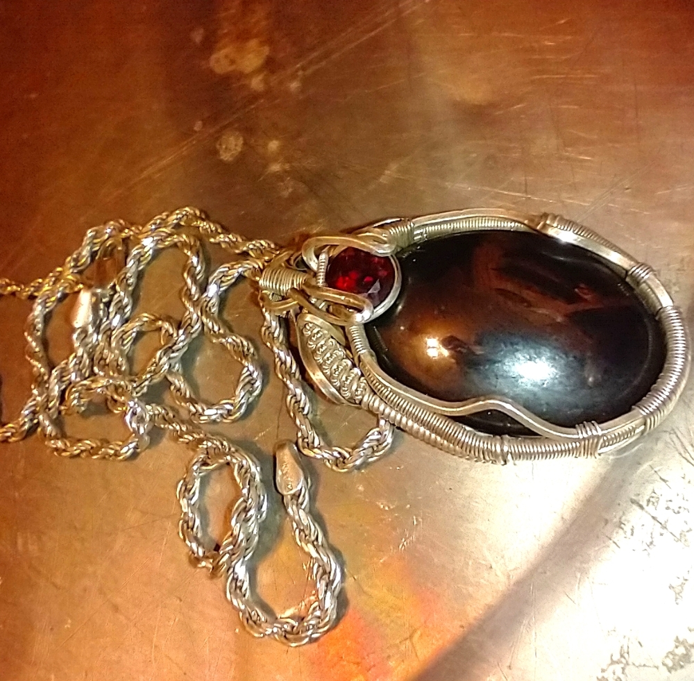 Sterling Silver Pendant- Custom Wire Wrap ONLY